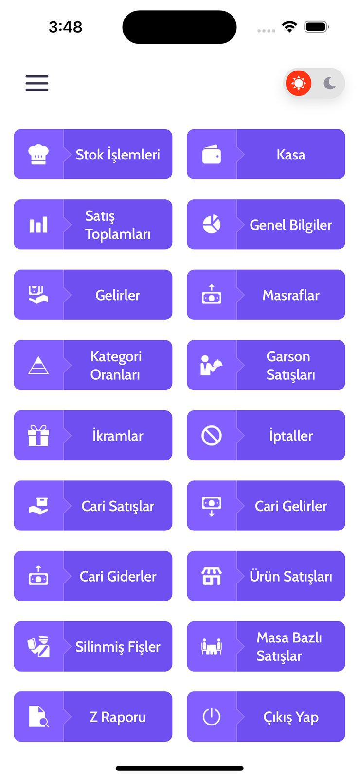 EnderPOS mobile app screen 2