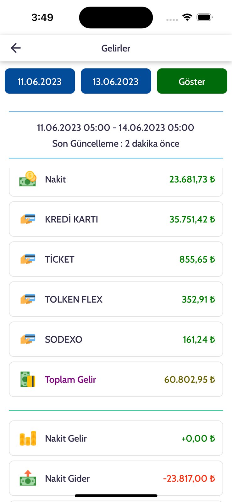EnderPOS mobile app screen 5